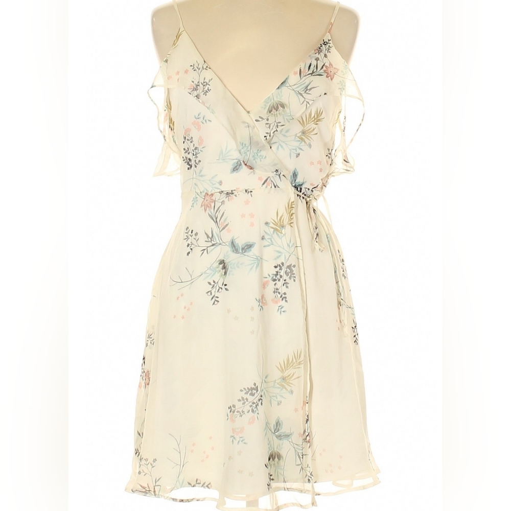 Ruffle wrap dress
